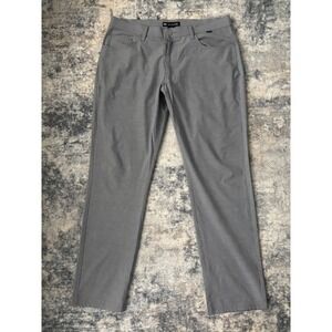 Travis Mathew Pants Mens‎ 36x32 Gray 5 Pocket Golf Performance Stretch Light